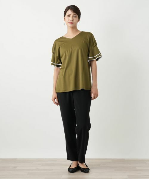 Leilian / レリアン カットソー | フレアスリーブカットソー | 詳細1