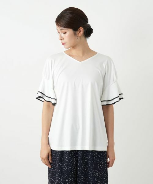 Leilian / レリアン カットソー | フレアスリーブカットソー | 詳細10
