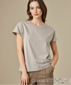 Leilian / レリアン カットソー | サイドドレープカットソー