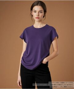 Leilian / レリアン カットソー | サイドドレープカットソー