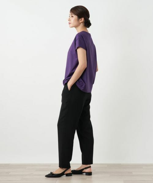 Leilian / レリアン カットソー | サイドドレープカットソー | 詳細11