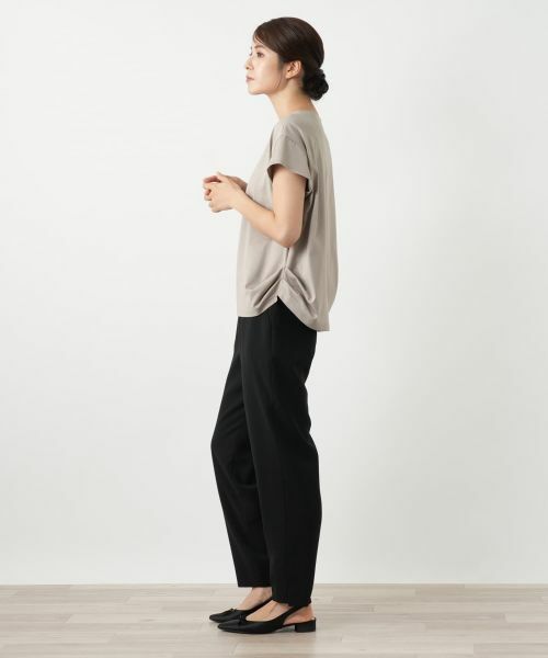 Leilian / レリアン カットソー | サイドドレープカットソー | 詳細2
