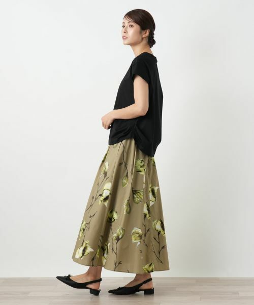 Leilian / レリアン カットソー | サイドドレープカットソー | 詳細5