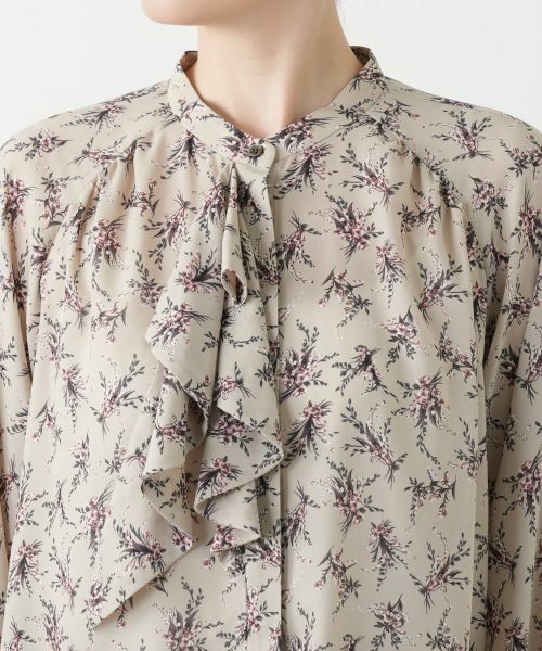 Leilian / レリアン シャツ・ブラウス | フラワー柄ボウタイブラウス | 詳細10