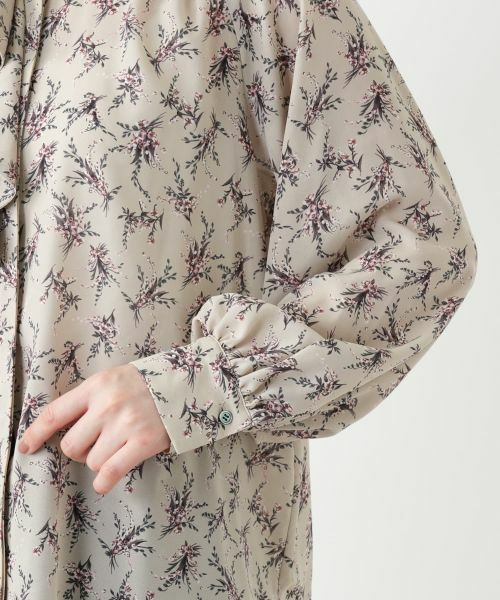 Leilian / レリアン シャツ・ブラウス | フラワー柄ボウタイブラウス | 詳細12