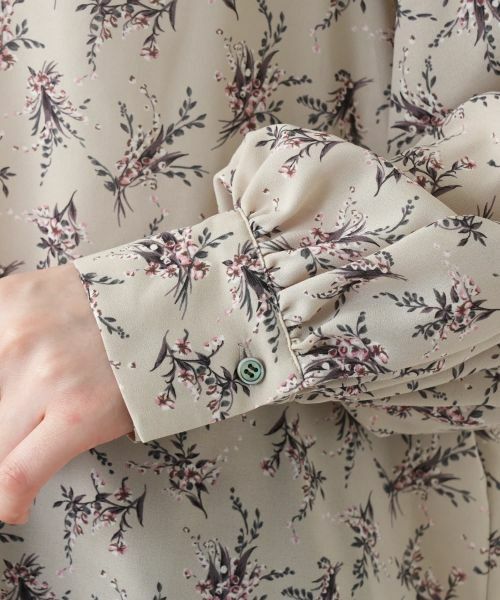 Leilian / レリアン シャツ・ブラウス | フラワー柄ボウタイブラウス | 詳細13