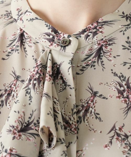 Leilian / レリアン シャツ・ブラウス | フラワー柄ボウタイブラウス | 詳細15
