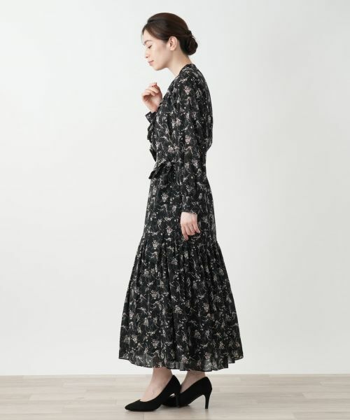 Leilian / レリアン シャツ・ブラウス | フラワー柄ボウタイブラウス | 詳細2