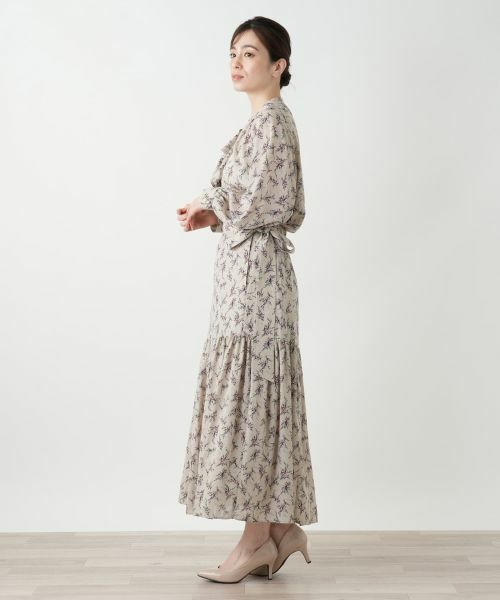 Leilian / レリアン シャツ・ブラウス | フラワー柄ボウタイブラウス | 詳細5