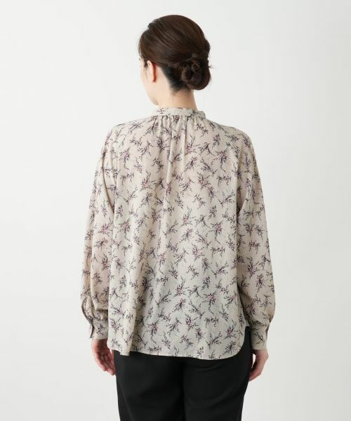 Leilian / レリアン シャツ・ブラウス | フラワー柄ボウタイブラウス | 詳細9