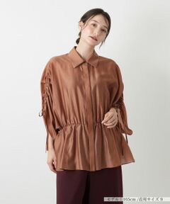 Leilian / レリアン シャツ・ブラウス | 比翼ギャザーブラウス
