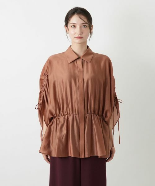 Leilian / レリアン シャツ・ブラウス | 比翼ギャザーブラウス | 詳細10