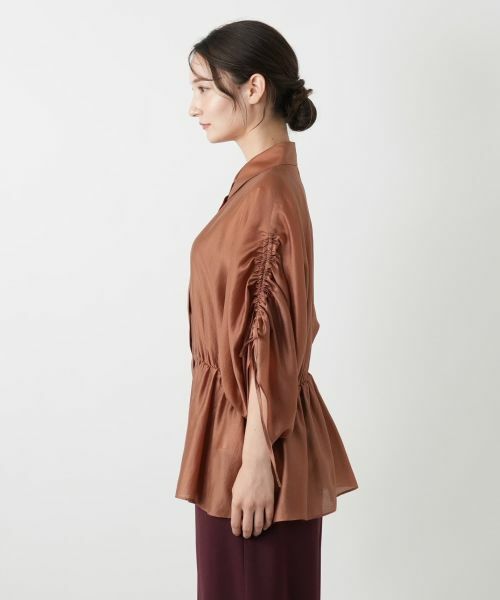 Leilian / レリアン シャツ・ブラウス | 比翼ギャザーブラウス | 詳細11