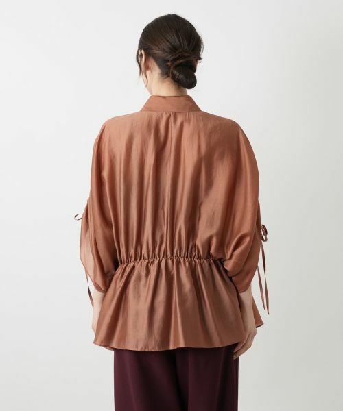 Leilian / レリアン シャツ・ブラウス | 比翼ギャザーブラウス | 詳細12