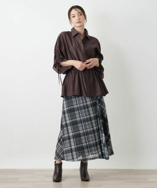 Leilian / レリアン シャツ・ブラウス | 比翼ギャザーブラウス | 詳細4