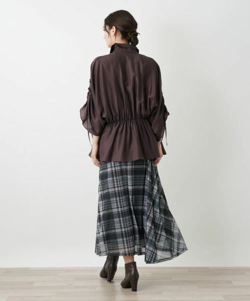 Leilian / レリアン シャツ・ブラウス | 比翼ギャザーブラウス | 詳細6