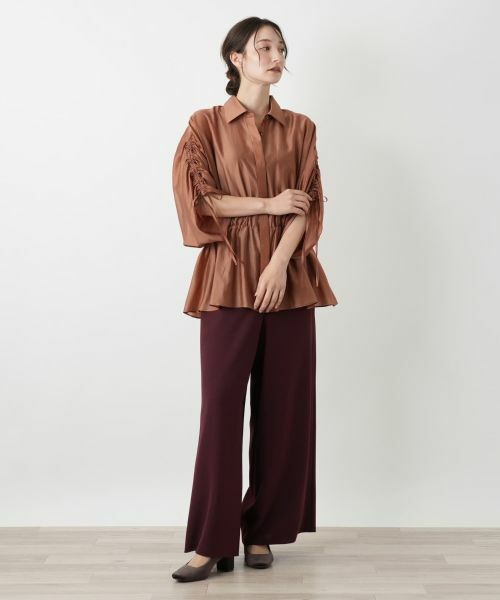 Leilian / レリアン シャツ・ブラウス | 比翼ギャザーブラウス | 詳細7