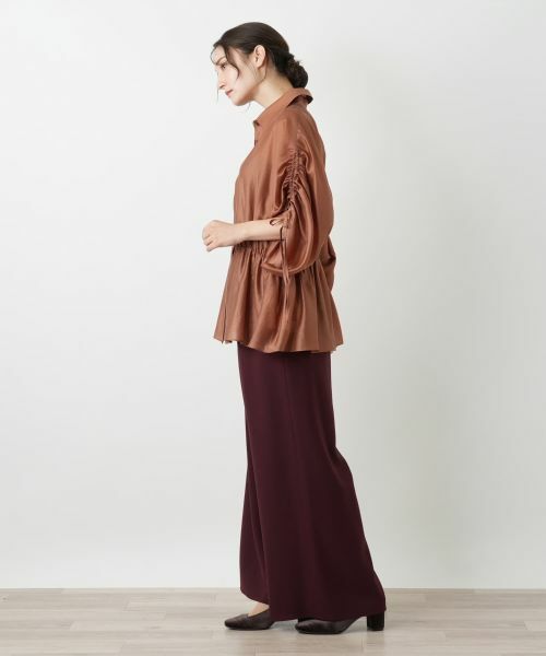 Leilian / レリアン シャツ・ブラウス | 比翼ギャザーブラウス | 詳細8