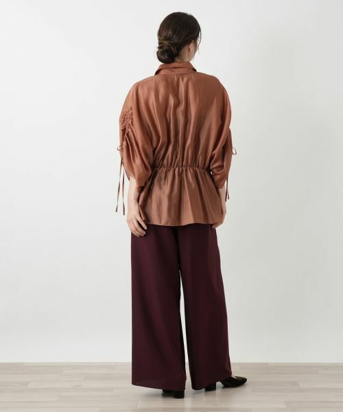 Leilian / レリアン シャツ・ブラウス | 比翼ギャザーブラウス | 詳細9