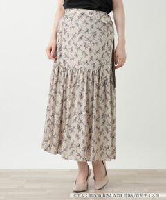 Leilian / レリアン ミニ・ひざ丈スカート | フラワー柄ロングスカート