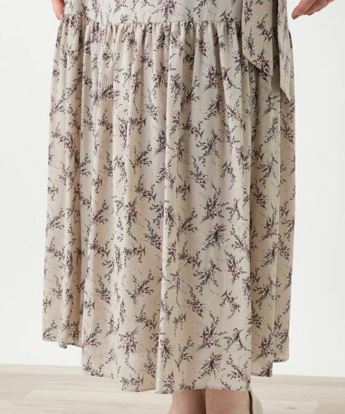 Leilian / レリアン ミニ・ひざ丈スカート | フラワー柄ロングスカート | 詳細11