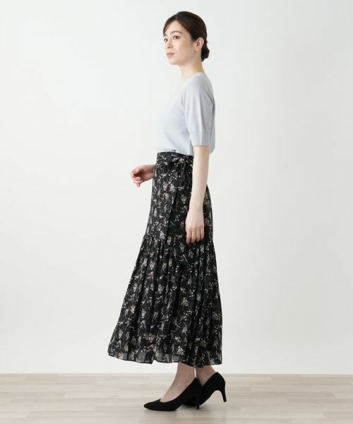 Leilian / レリアン ミニ・ひざ丈スカート | フラワー柄ロングスカート | 詳細2