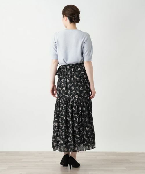 Leilian / レリアン ミニ・ひざ丈スカート | フラワー柄ロングスカート | 詳細3