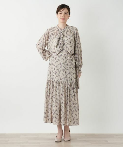 Leilian / レリアン ミニ・ひざ丈スカート | フラワー柄ロングスカート | 詳細4