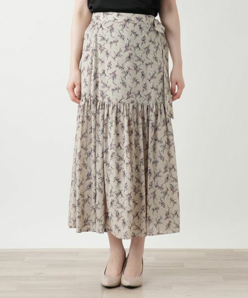 Leilian / レリアン ミニ・ひざ丈スカート | フラワー柄ロングスカート | 詳細7