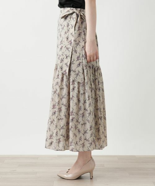 Leilian / レリアン ミニ・ひざ丈スカート | フラワー柄ロングスカート | 詳細8