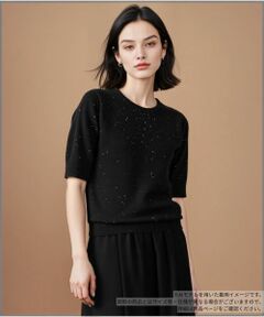 Leilian / レリアン ニット・セーター | スパンコールクルーネックニット