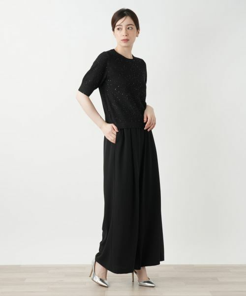 Leilian / レリアン ニット・セーター | スパンコールクルーネックニット | 詳細1