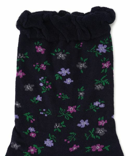 Leilian / レリアン ソックス | 小花柄ショートソックス | 詳細1