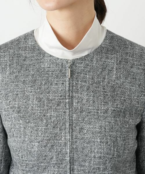 Leilian / レリアン テーラードジャケット | ラメノーカラージャケット | 詳細10