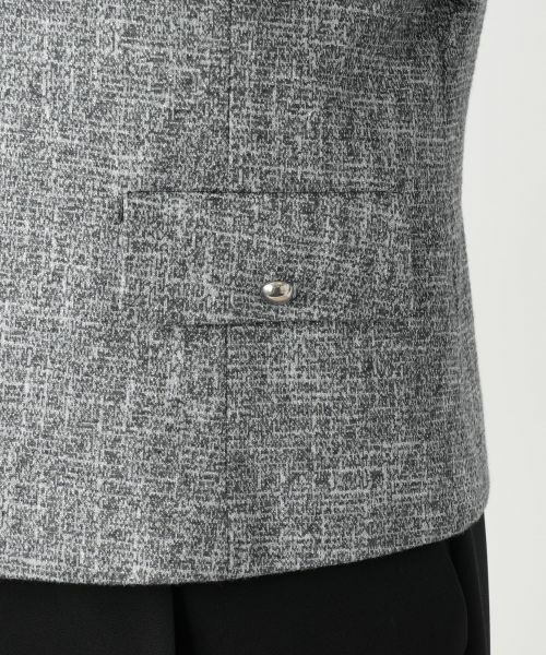 Leilian / レリアン テーラードジャケット | ラメノーカラージャケット | 詳細15