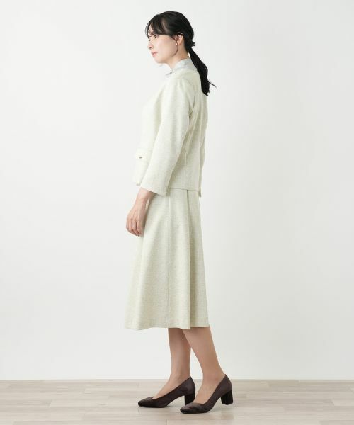 Leilian / レリアン テーラードジャケット | ラメノーカラージャケット | 詳細20