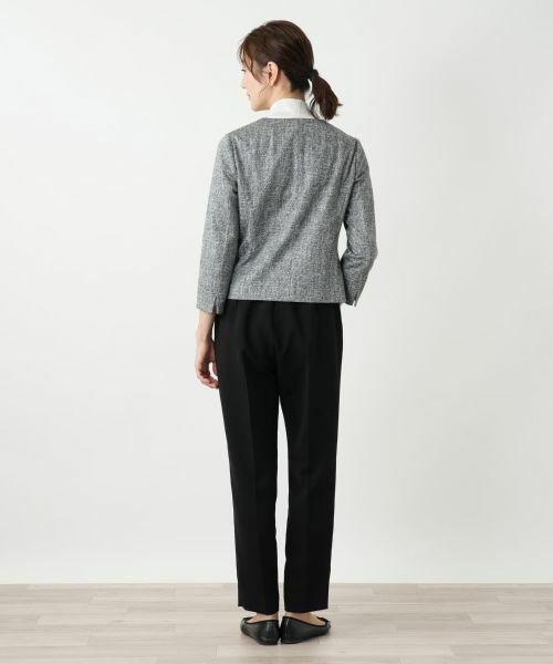 Leilian / レリアン テーラードジャケット | ラメノーカラージャケット | 詳細6