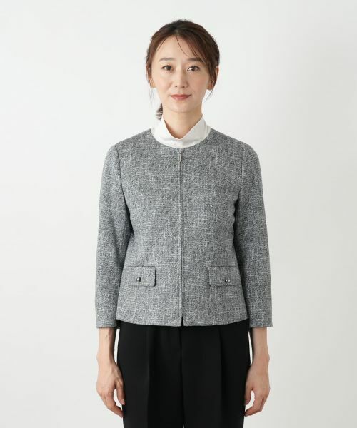 Leilian / レリアン テーラードジャケット | ラメノーカラージャケット | 詳細7