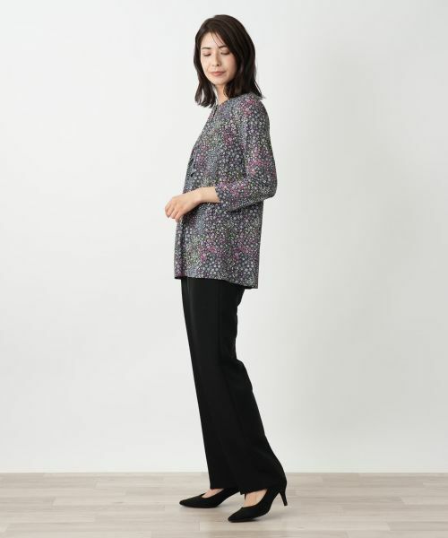 Leilian / レリアン カットソー | 小花柄プリントプルオーバー【BINDA】 | 詳細2