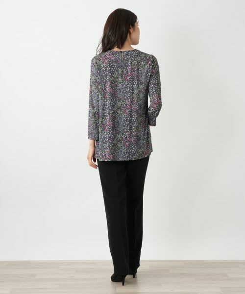 Leilian / レリアン カットソー | 小花柄プリントプルオーバー【BINDA】 | 詳細3
