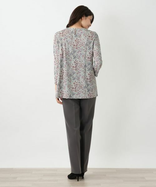 Leilian / レリアン カットソー | 小花柄プリントプルオーバー【BINDA】 | 詳細6