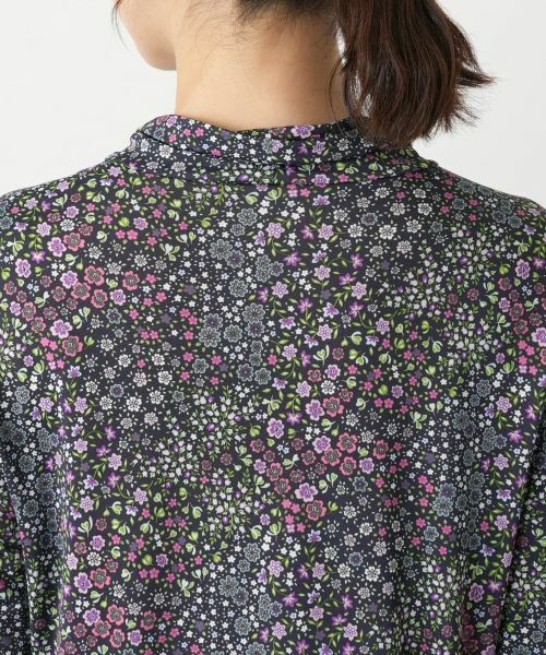 Leilian / レリアン カットソー | 小花柄バンドカラーブラウス【BINDA】 | 詳細11