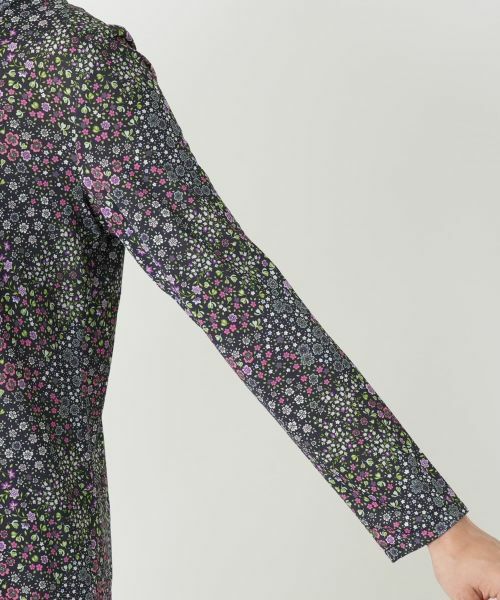 Leilian / レリアン カットソー | 小花柄バンドカラーブラウス【BINDA】 | 詳細12
