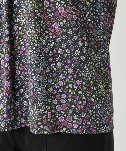Leilian / レリアン カットソー | 小花柄バンドカラーブラウス【BINDA】 | 詳細13