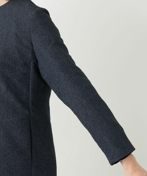 Leilian / レリアン テーラードジャケット | ノーカラーロングジャケット | 詳細12