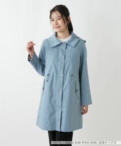 【美品】Leilian レリアン　ウール　コットン　コート　刺繍ボタン　ブルー Leilian / レリアン | ファッション通販 タカシマヤファッション