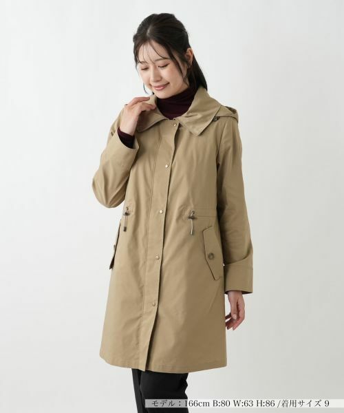 Leilian/レリアン フーデッドハーフコート モカ 9(M) Leilian/レリアン フーデッドハーフコート モカ 9(M)