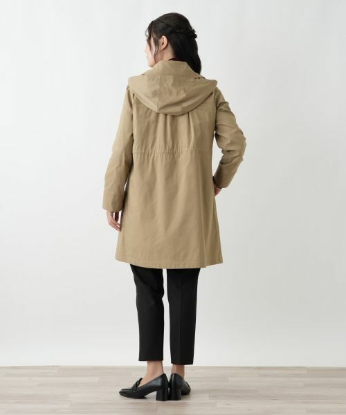 Leilian / レリアン その他アウター | 【はっ水加工素材】中わたフーデッドハーフコート | 詳細12
