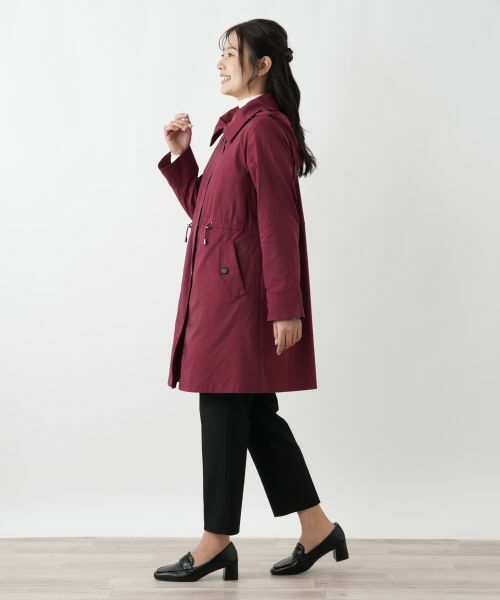 Leilian / レリアン その他アウター | 【はっ水加工素材】中わたフーデッドハーフコート | 詳細14