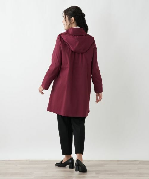 Leilian / レリアン その他アウター | 【はっ水加工素材】中わたフーデッドハーフコート | 詳細15
